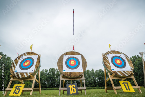 Arrow in front of the target