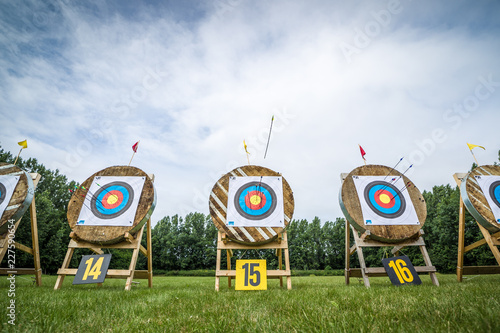 Arrow in front of the target