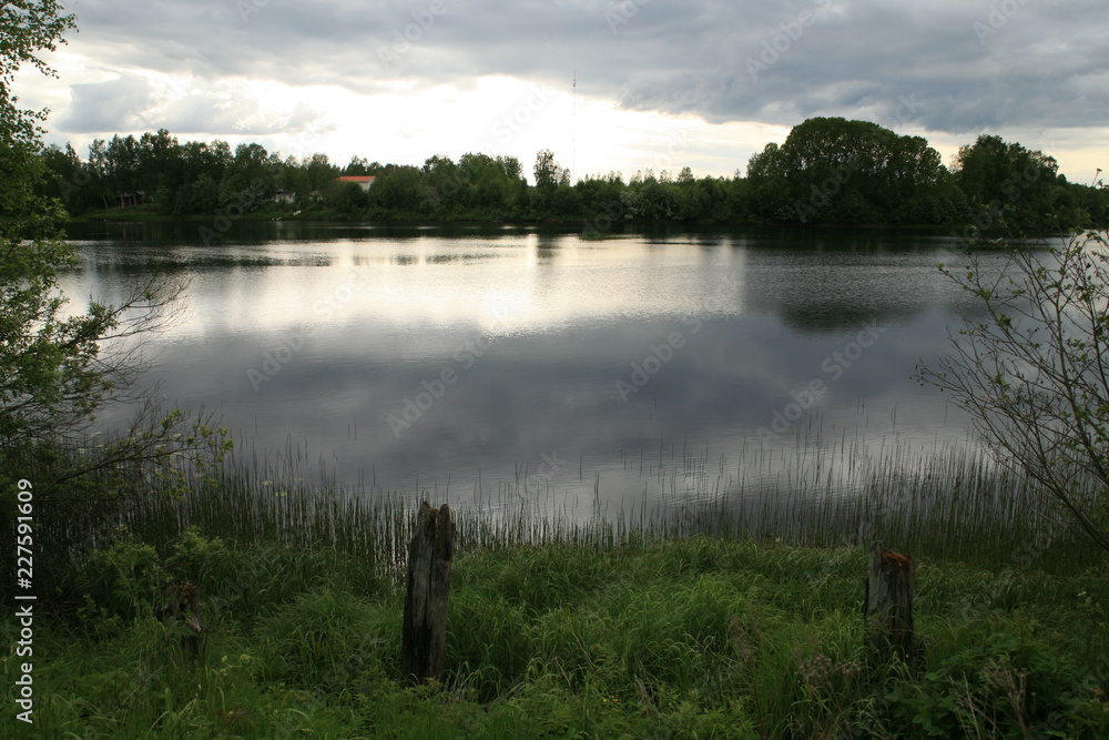 morning on river