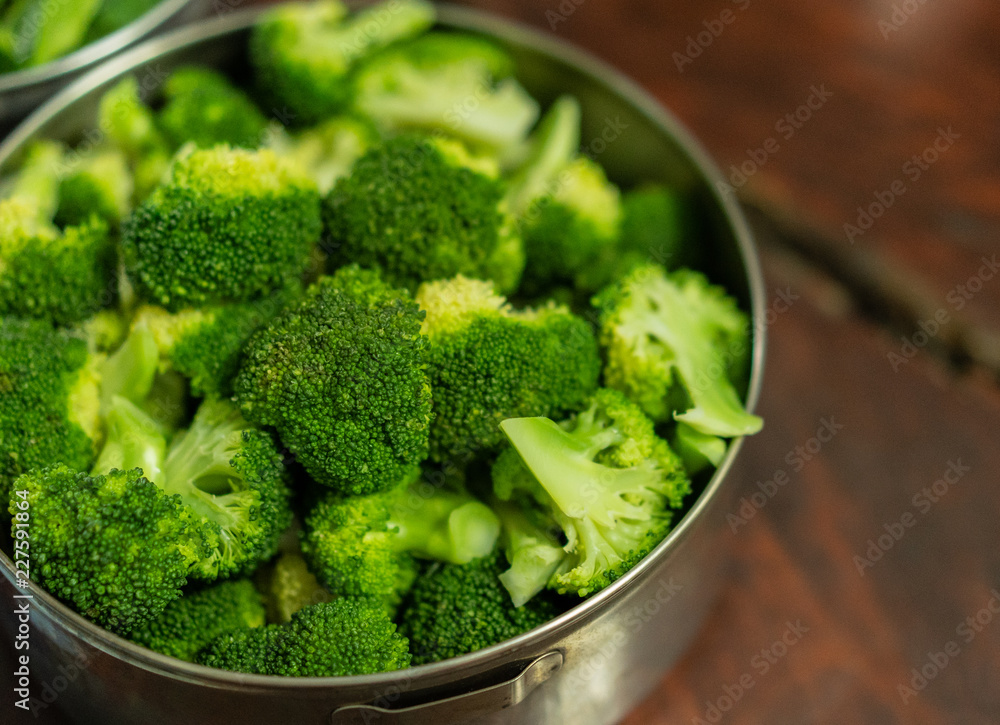 Raw fresh Broccoli Florets, Healthy Green Organ Ready for Cooking. Raw fresh Broccoli Florets, Healthy Green Organ Ready for Cooking.
