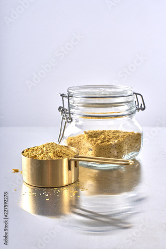 Nutrional Yeast, Used in Vegan and Dairy-Free Cooking as a replacement for cheese/dairy flavor. photo