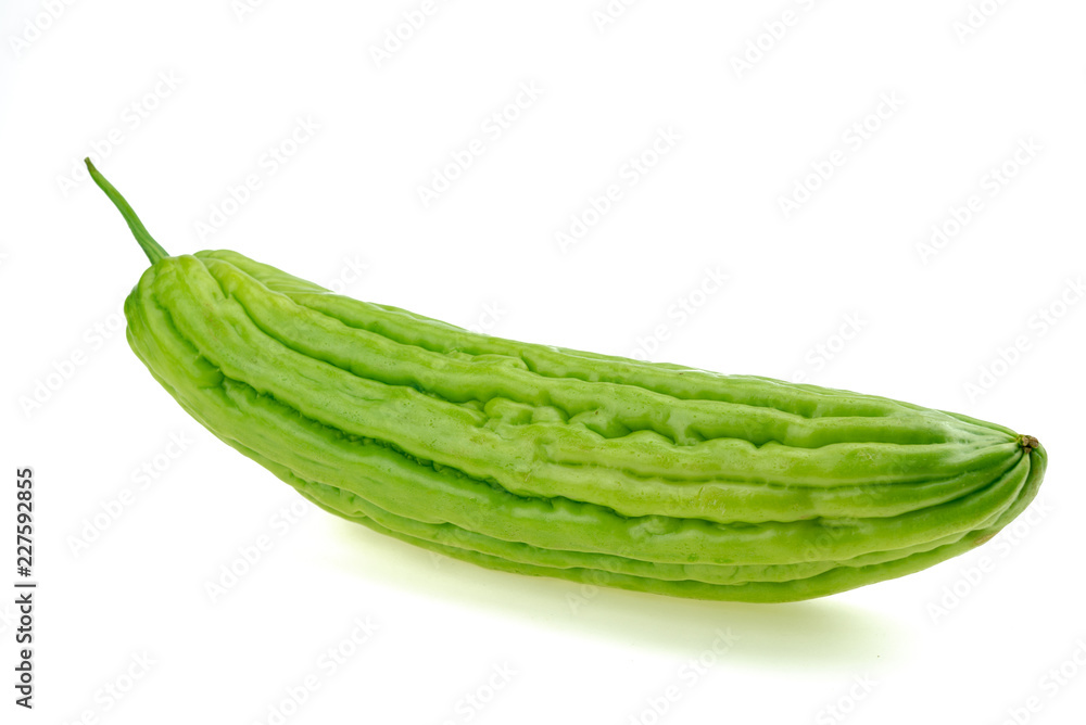 Bitter melon , Bitter gourd on white background Bitter melon , Bitter gourd on white background