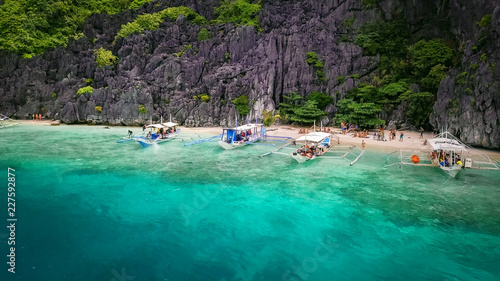 Quadro su tela Island Hopping, Palawan, Phillipines