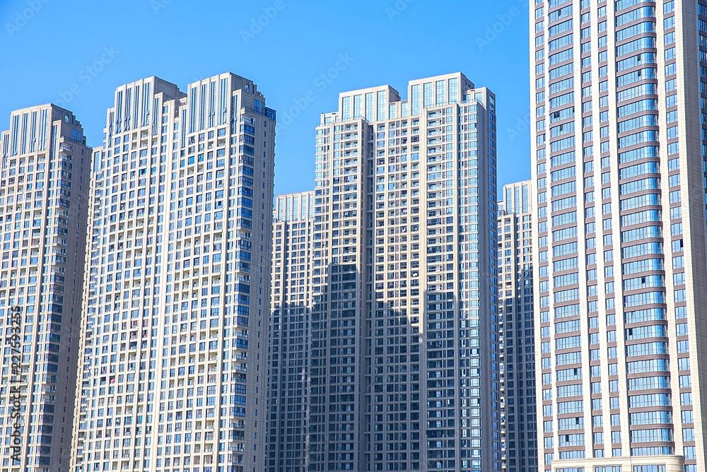 Intensive high-rise real estate windows