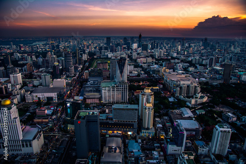 Photography Bangkok city at night
