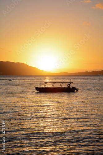 boat at sunset © Kate
