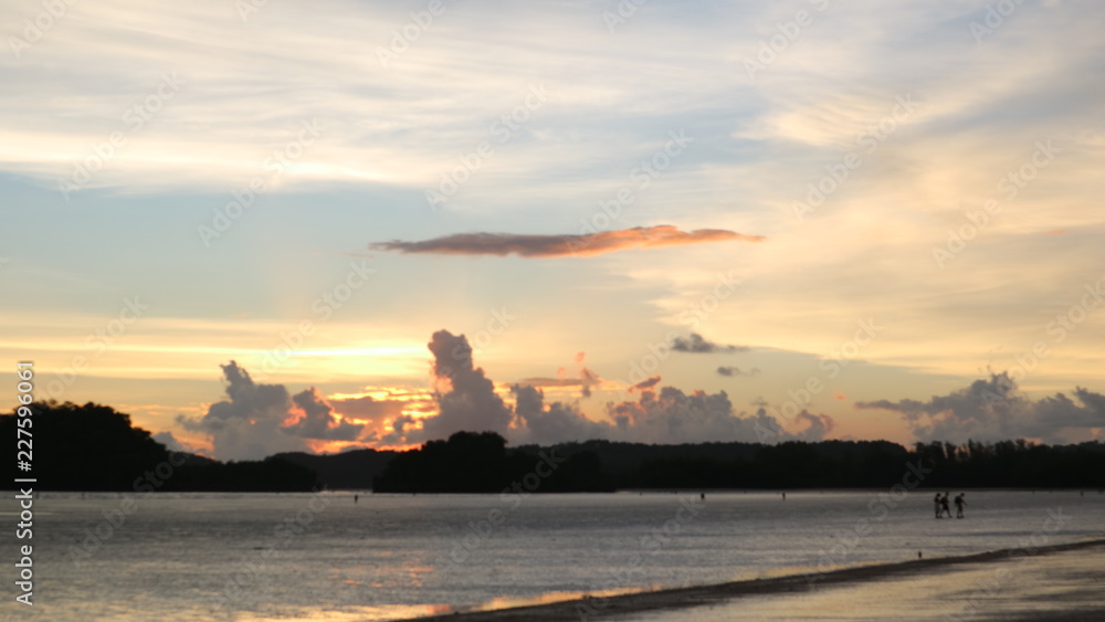 Obraz premium sunset beach sky 