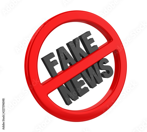 Fototapeta kuchenna Hoax / Fake News Concept Isolated