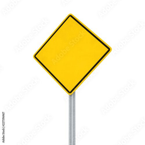 Blank Traffic Sign Isolated