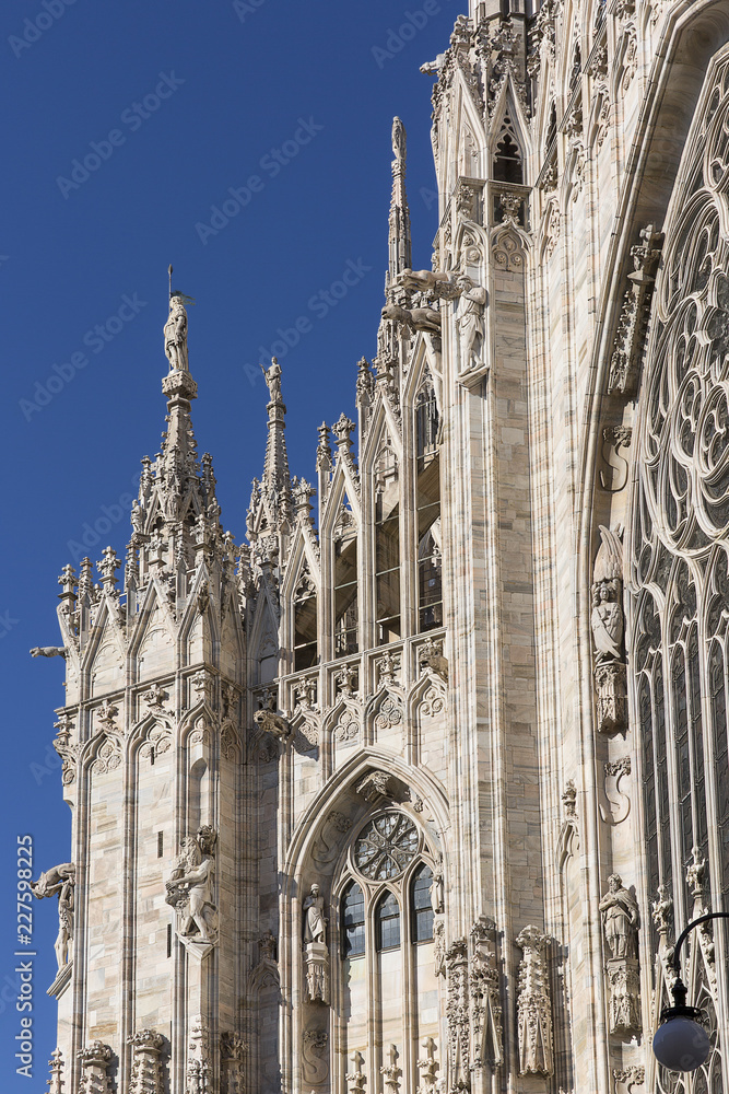 Milan Cathedral (Duomo di Milano), gothic church, Milan, Italy
