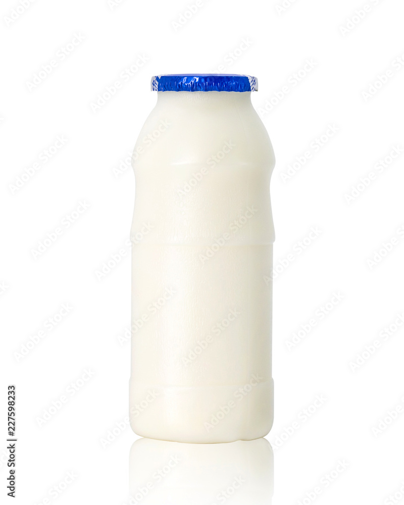 Fresh milk bottle isolated on white background. Template of milk package for your design. Clipping paths object. Fresh milk bottle isolated on white background. Template of milk package for your design. Clipping paths object.