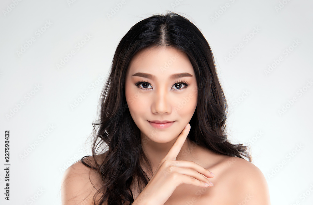 Beautiful Young Asian Woman with Clean Fresh Skin Beautiful Young Asian Woman with Clean Fresh Skin