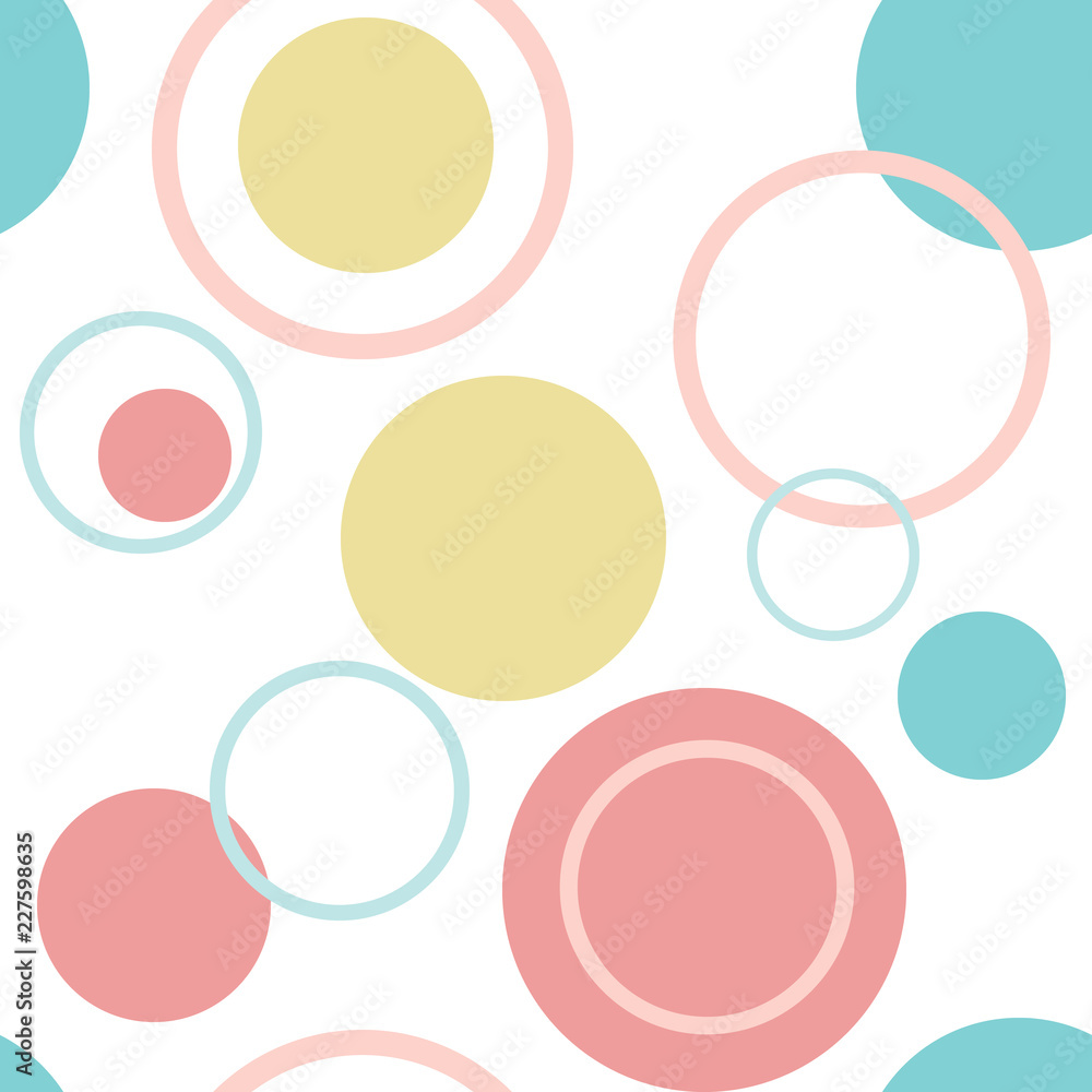 intage pattern. Circles