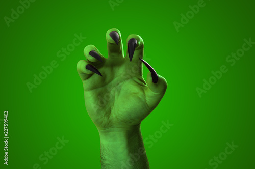 Tablou pe pânză Halloween, nightmare creature and evil monster horror story concept with a scary