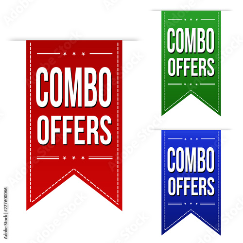 Combo offers banner design set