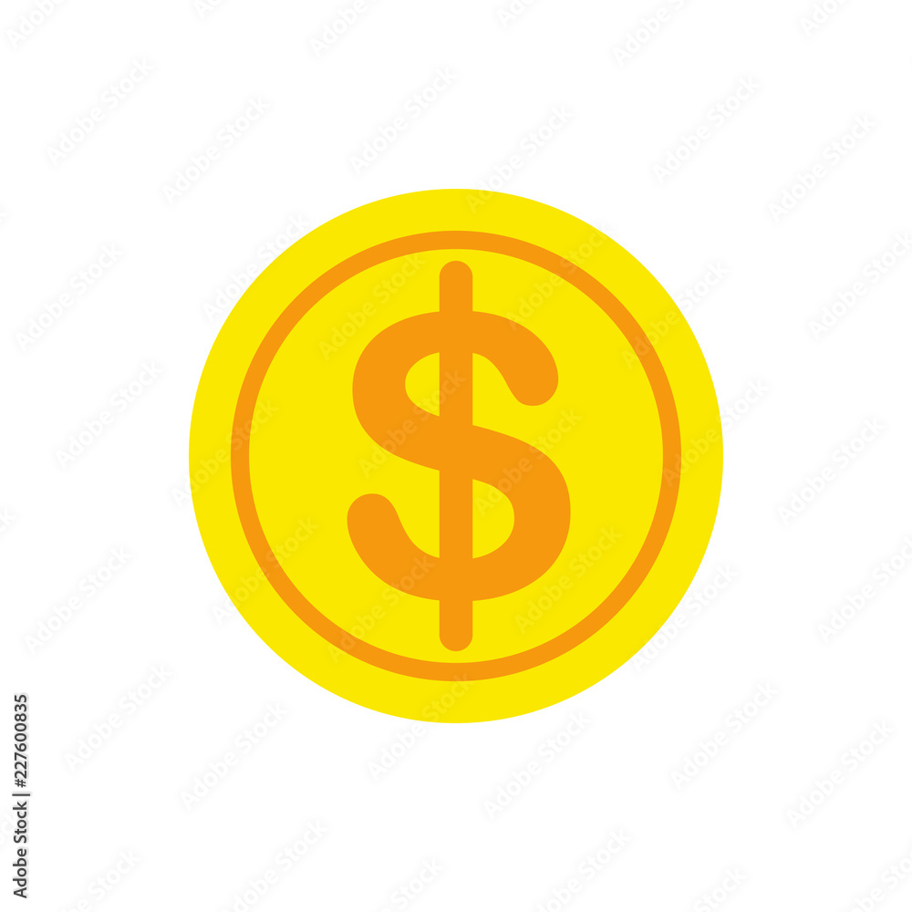 dollar coin icon. vector money - investment symbol dollar coin icon. vector money - investment symbol