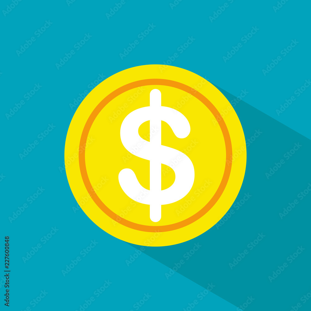 dollar coin icon. vector money - investment symbol dollar coin icon. vector money - investment symbol