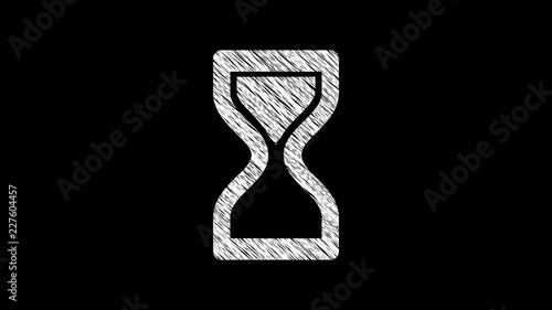 Animation icon in drawing style. Animation in stop motion style. Animation of seamless loop.