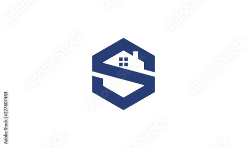 S housing real estate logo vector