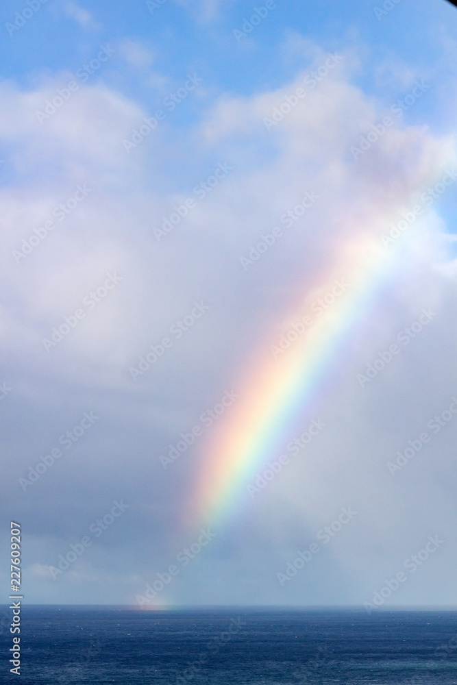 Rainbow over the Atlantic Ocean near Madeira Rainbow over the Atlantic Ocean near Madeira