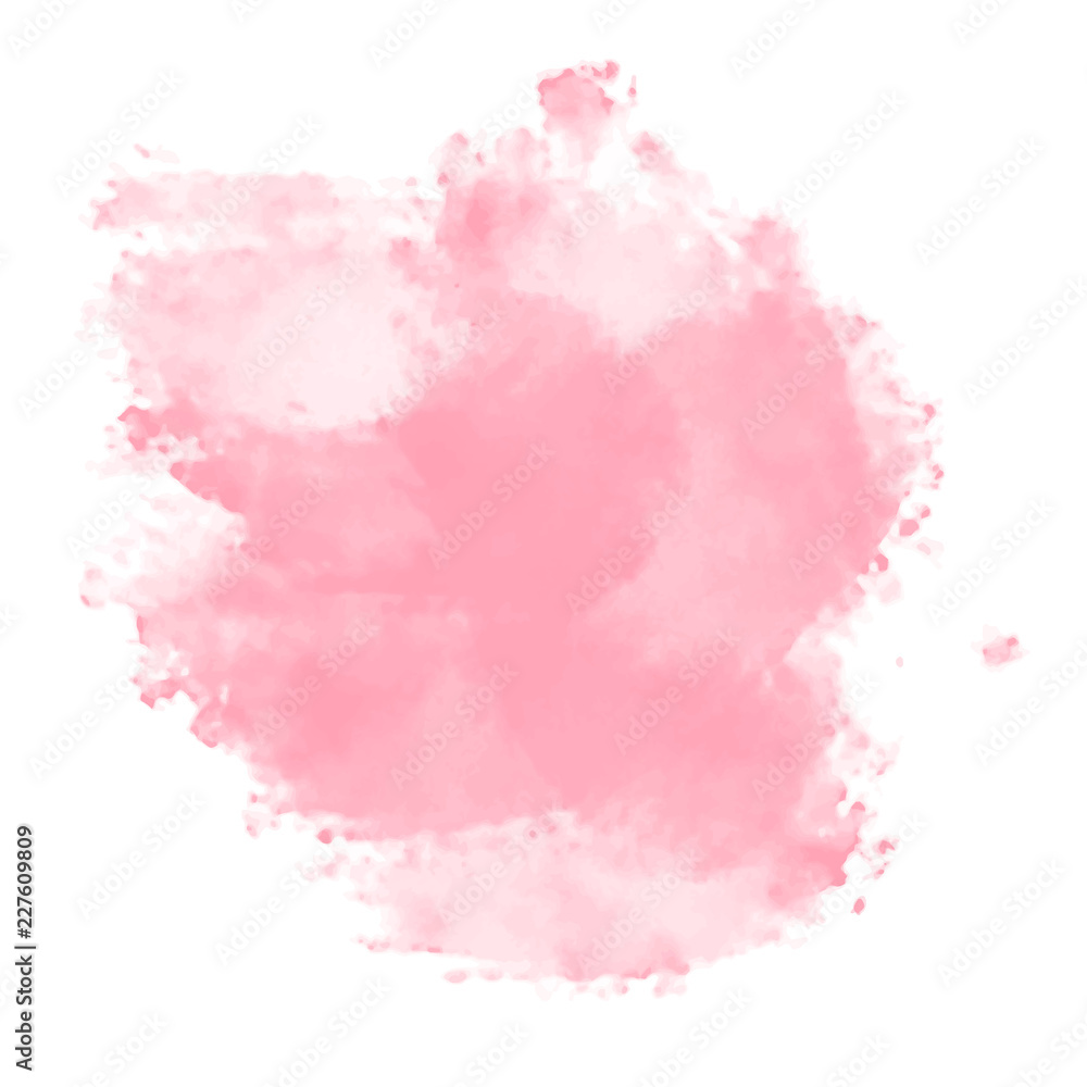 pink watercolor splash