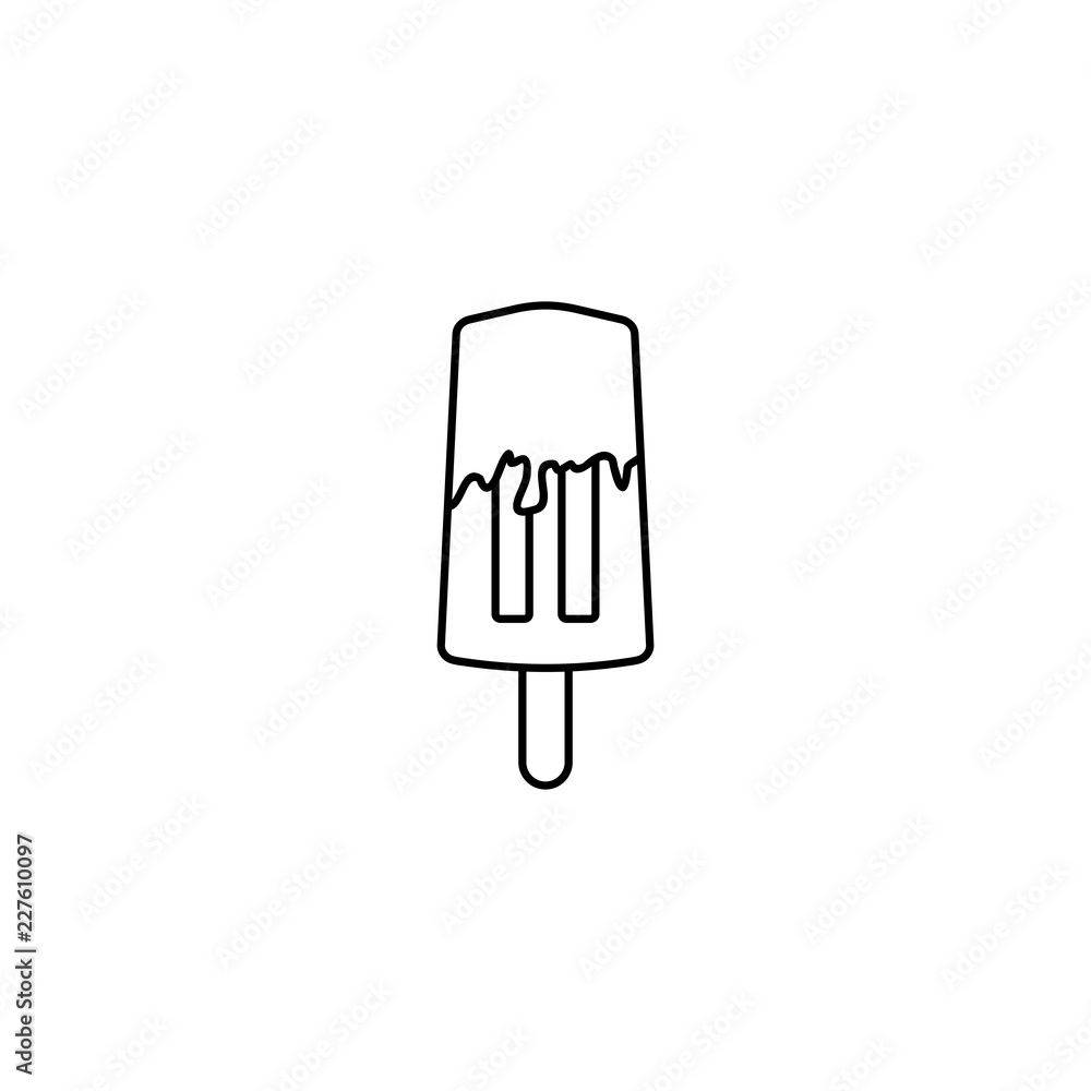 Ice cream stick icon. Ice cream stick icon.