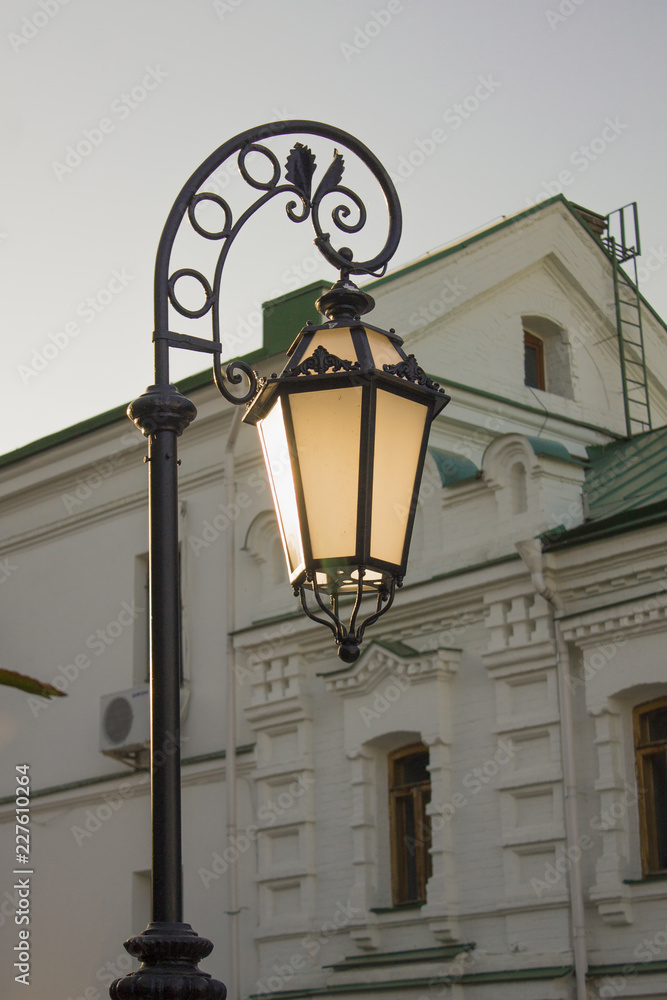 One street vintage city lamp or lantern