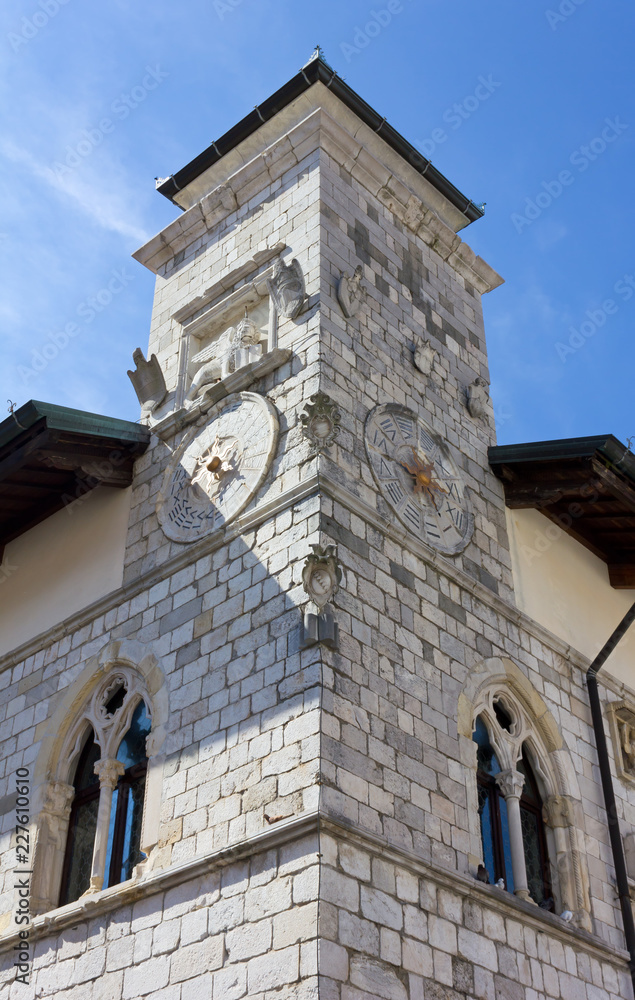 Town Hall Tower in Venzone, Italy