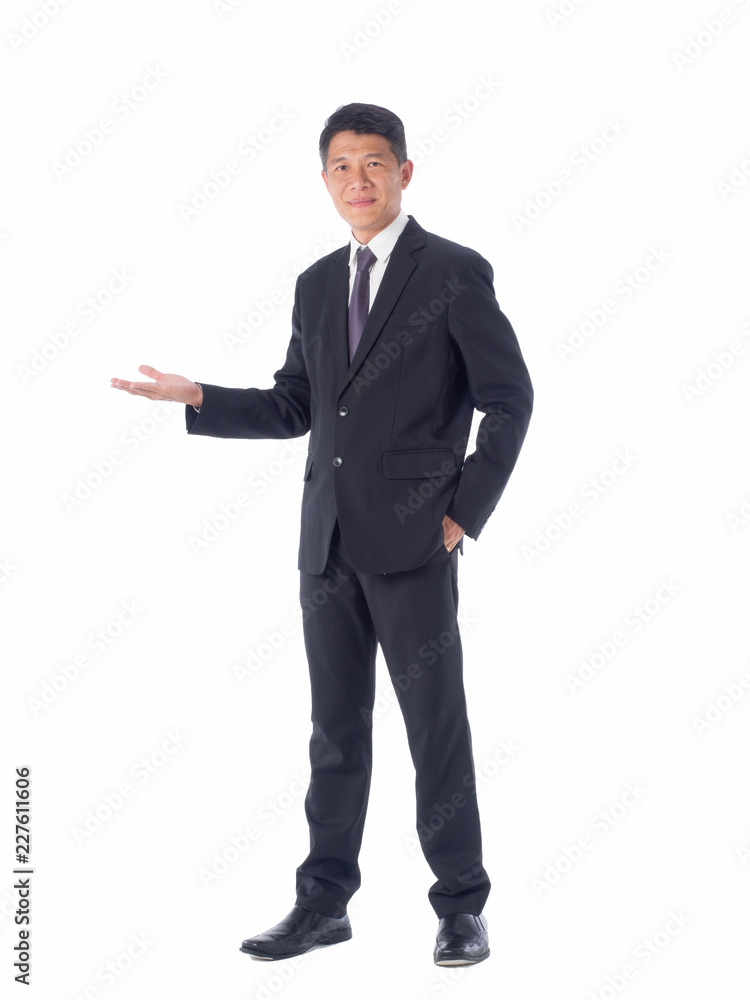 smiling asia businessman standing on white background isolated smiling asia businessman standing on white background isolated