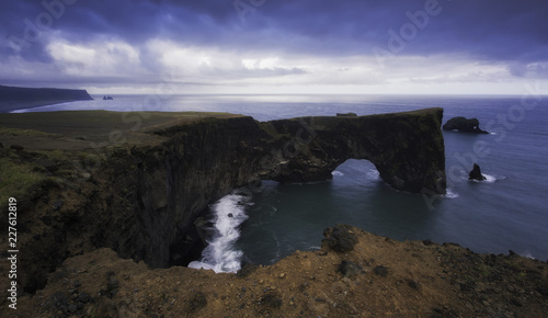 Wild and rugged coastal scene in Iceland