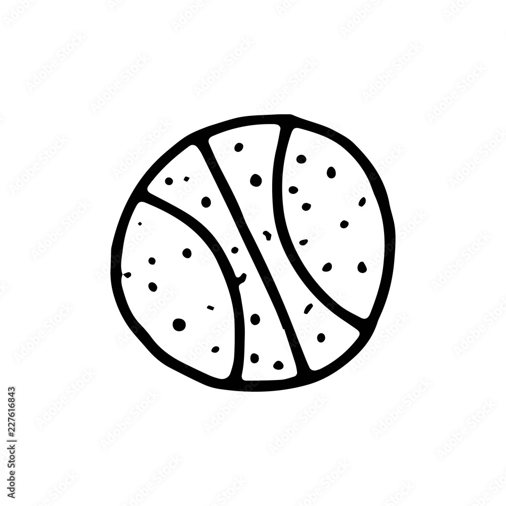 basketball ball icon. sketch isolated object basketball ball icon. sketch isolated object