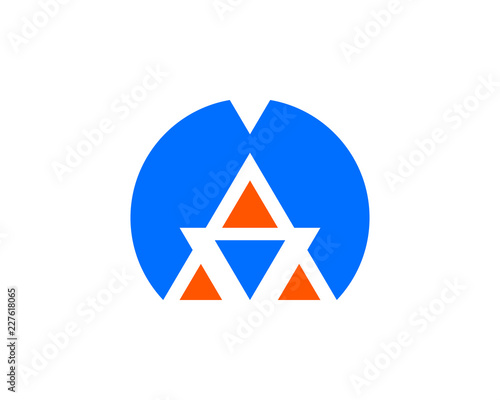 A letter logo design vector icon