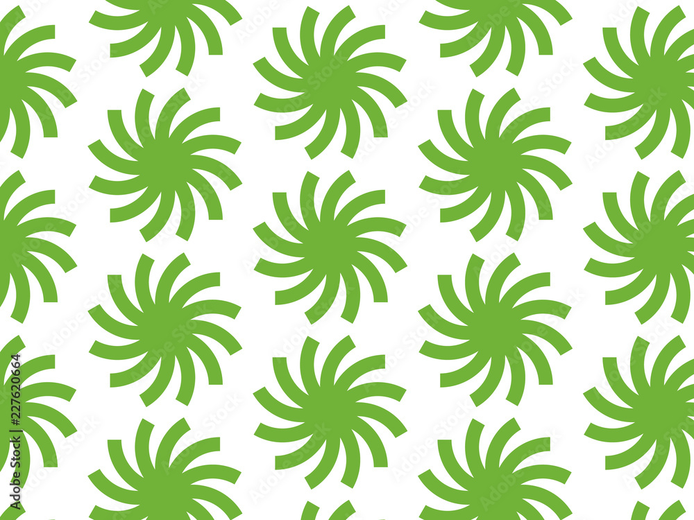 Fototapeta premium Repeating flower vector pattern