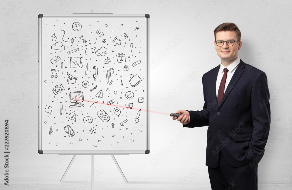 Professor with laser pointer teaching
Professor with laser pointer teaching