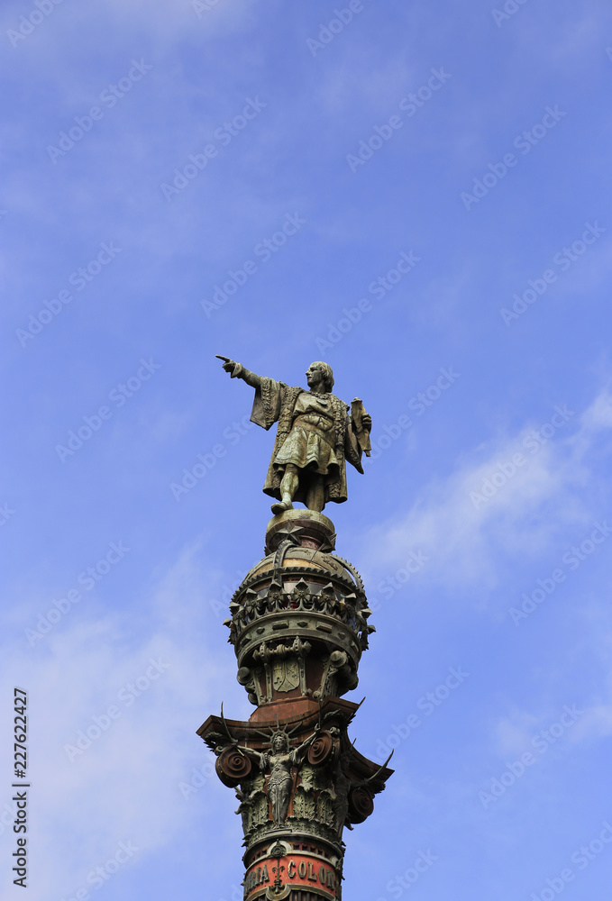 Monument of Christopher Columbus in Barcelona