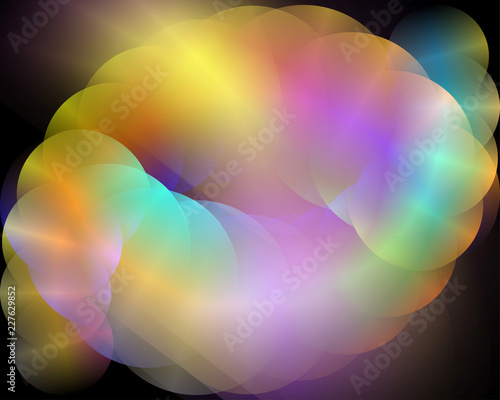 Abstract vector design with colorful gradation
