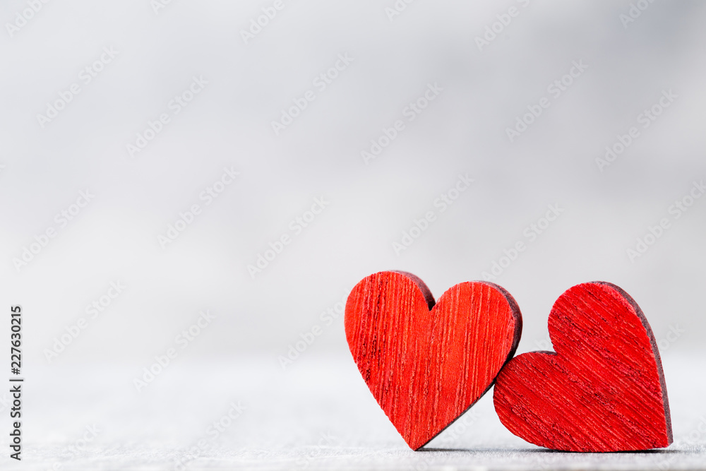 Two Hearts. Valentines day greeting card. Two Hearts. Valentines day greeting card.