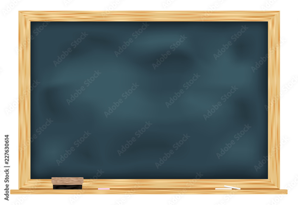 back to school Green chalkboard vector / black board