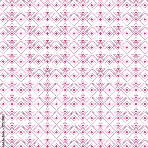 Vector handdrawn tribal geometric pattern. Color boho styled ilustration background.vector illustration