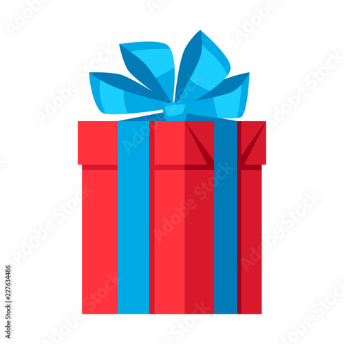 Illustration of colorful gift box.