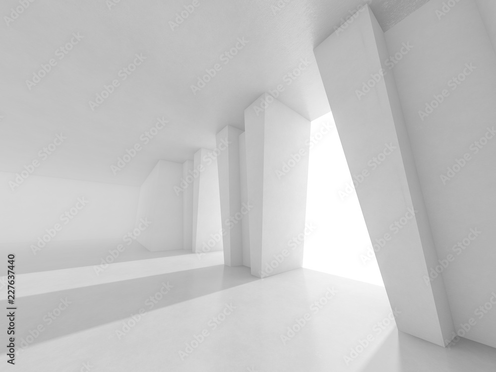 Abstract modern architecture background. 3D rendering Abstract modern architecture background. 3D rendering