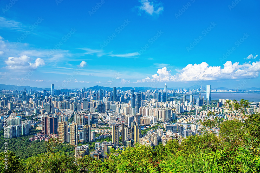 Shenzhen Nanshan District Houhai CBD Skyline/Shenzhen City Scenery