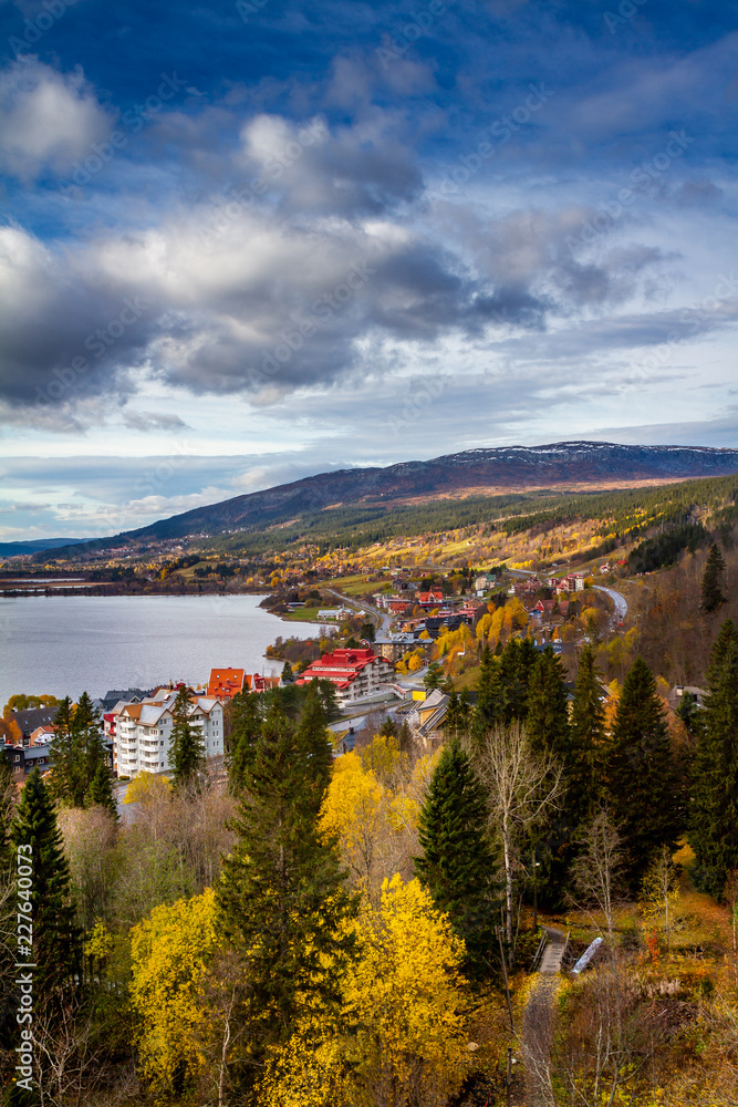 Naklejka premium Autumn in Åre Sweden