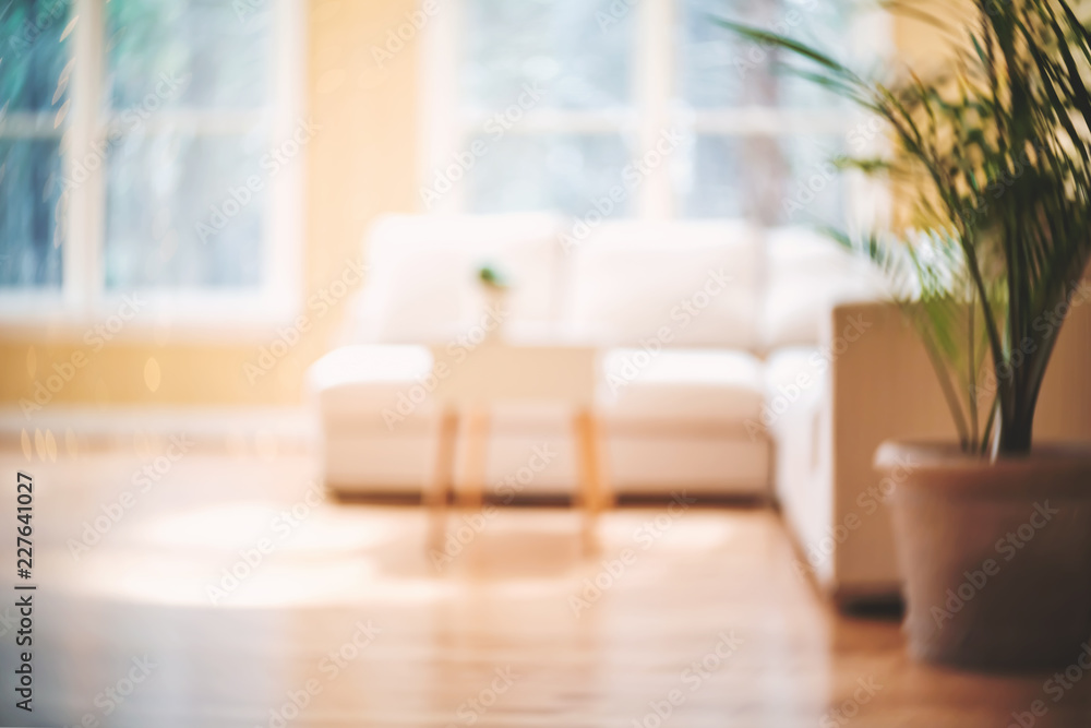 Defocused blurred luxury living room interior home background Stock Photo   Adobe Stock