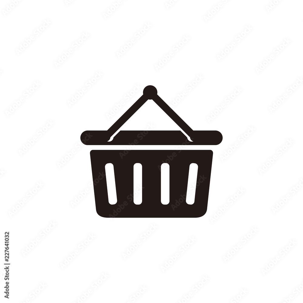 Shopping basket icon vector Shopping basket icon vector