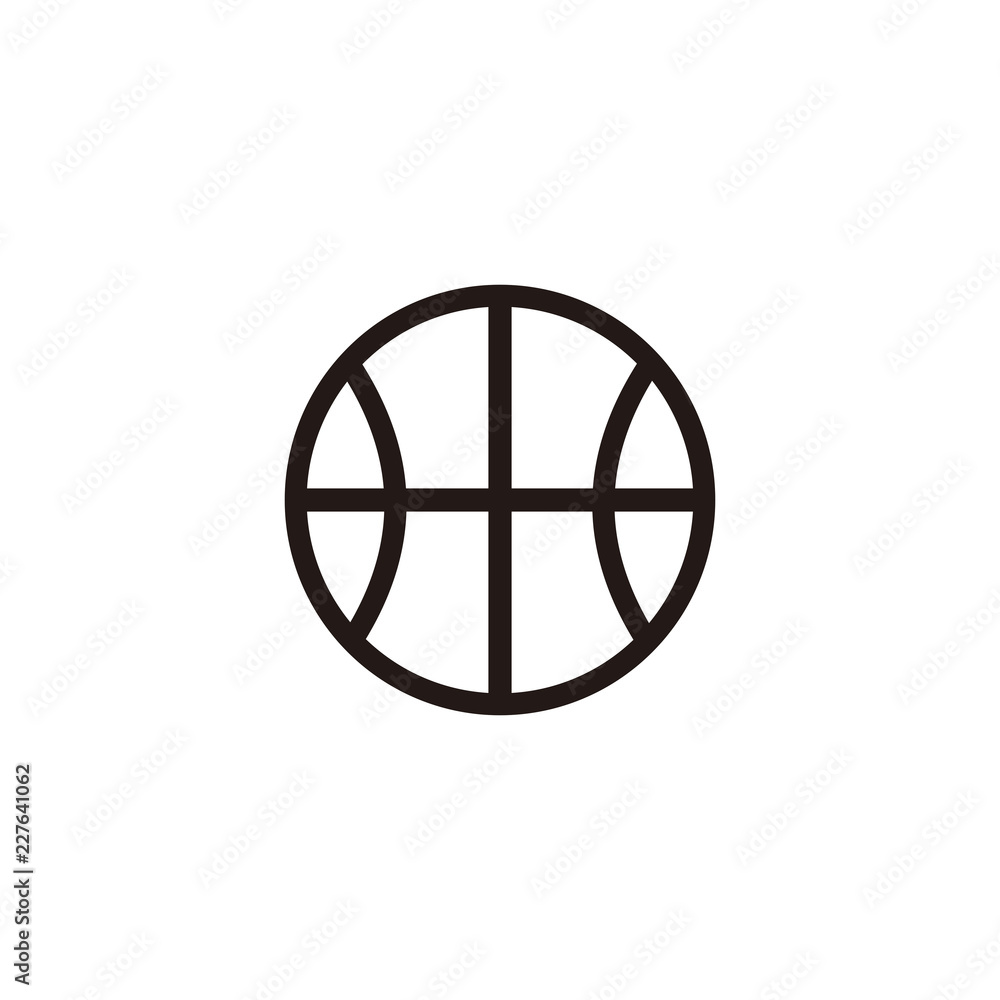 Basketball ball icon vector