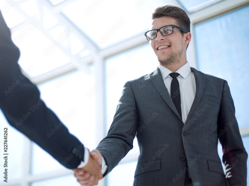 handshake of business partners .bottom view handshake of business partners .bottom view