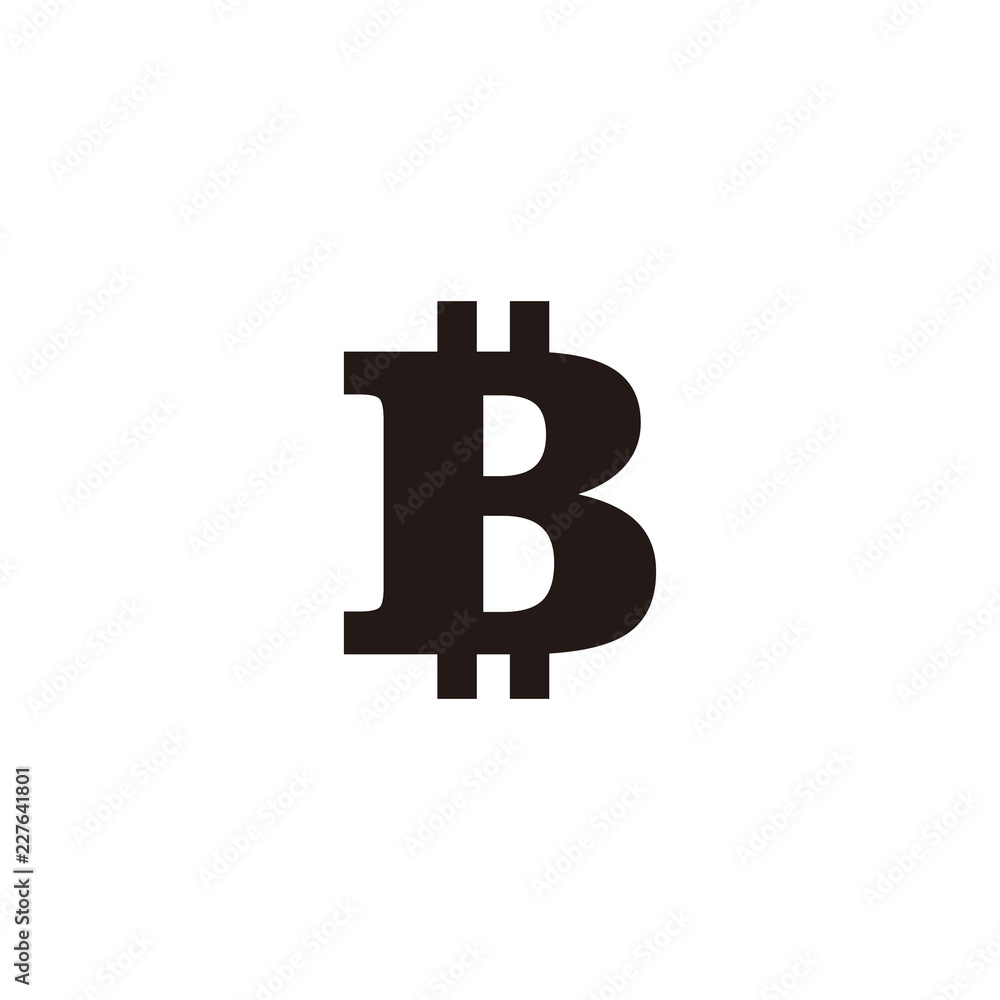 Bitcoin icon vector Bitcoin icon vector