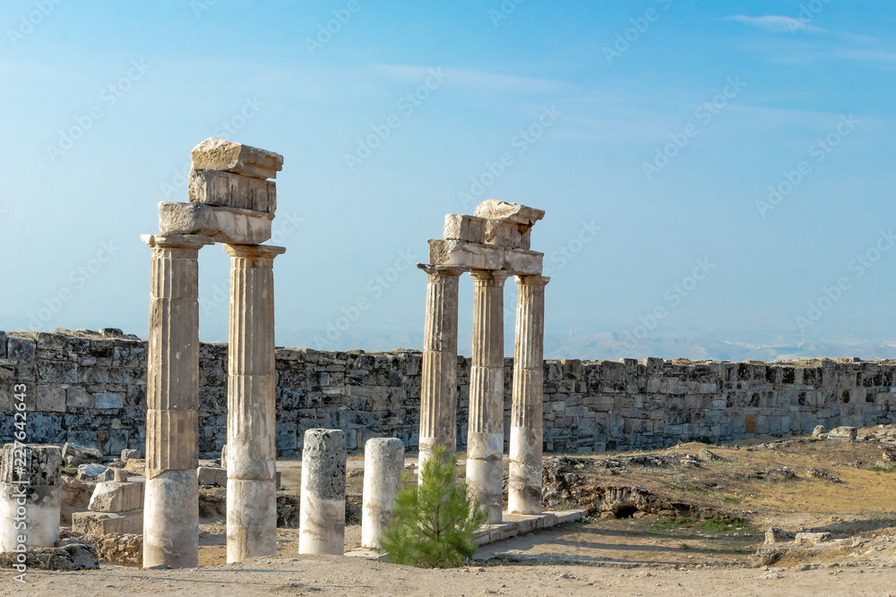 Historical park of ancient architecture. Remains of preserved ancient Greek and Roman buildings and urban infrastructure.