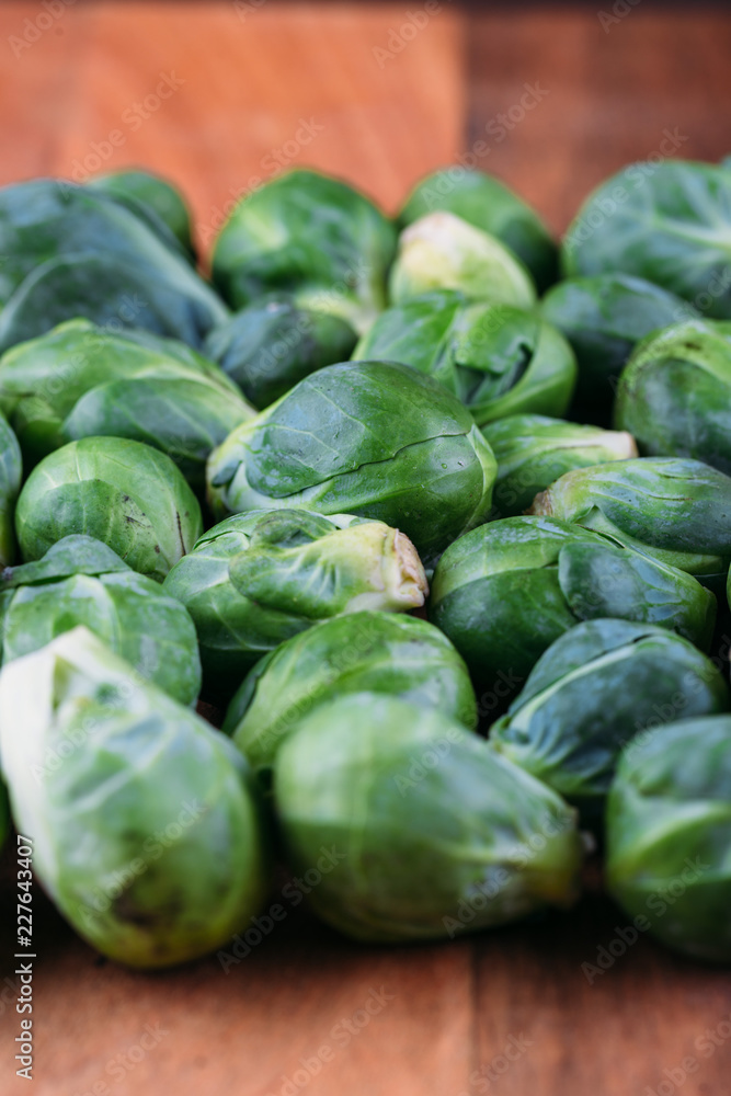 Fototapeta premium Fresh Brussel sprouts